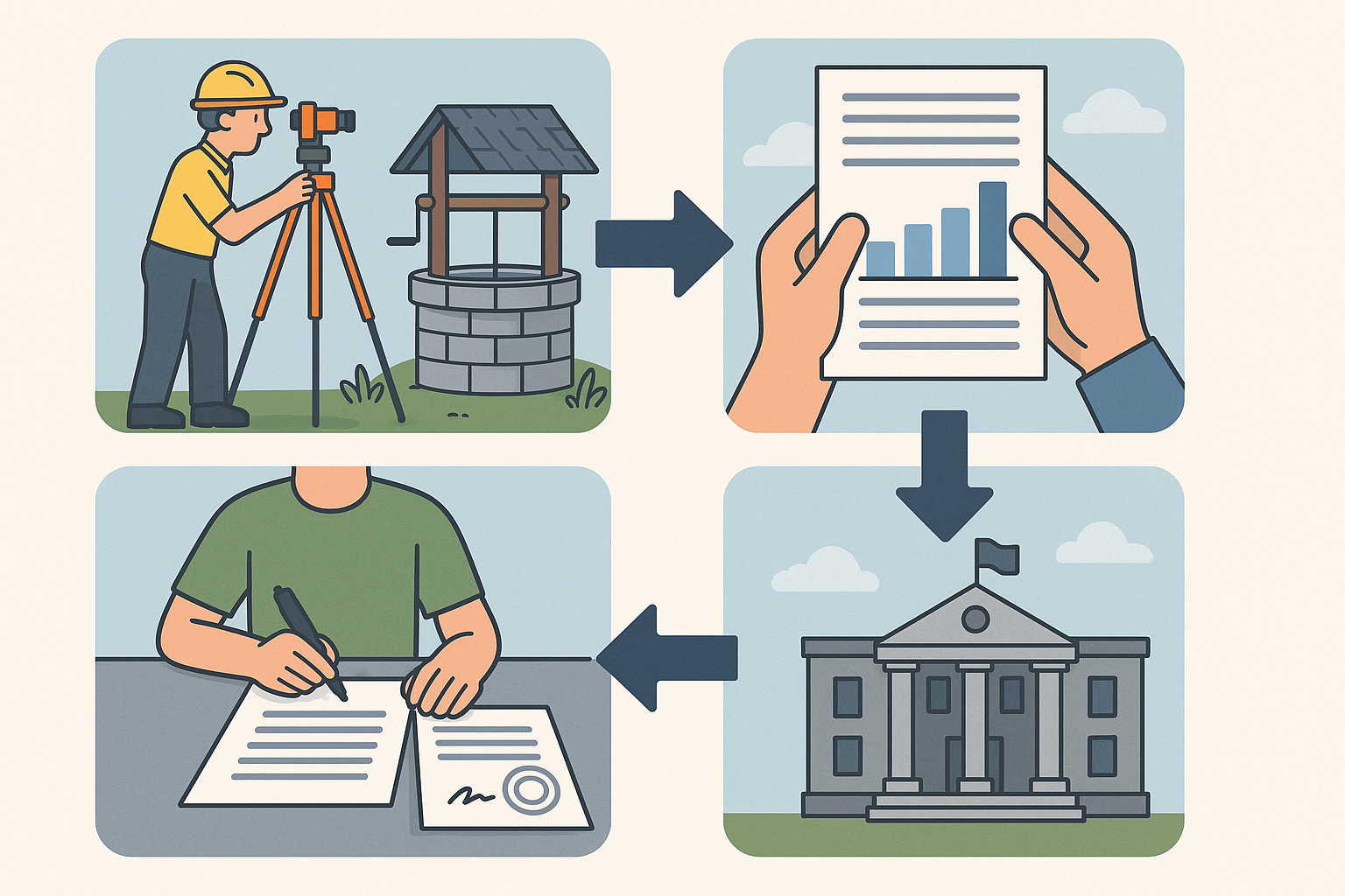 Processo de regularização de poços
